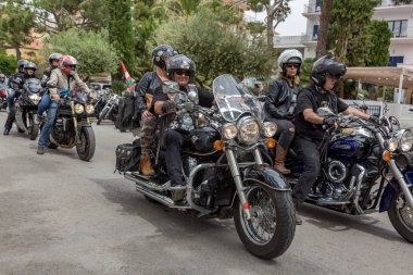 Motosiklet Palamos İspanya gösterir. 27. 05. 2018 İspanya