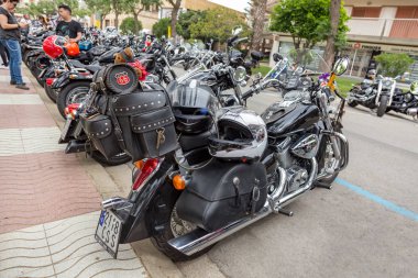 Motosiklet Palamos İspanya gösterir. 27. 05. 2018 İspanya