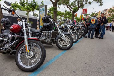 Motosiklet Palamos İspanya gösterir. 27. 05. 2018 İspanya