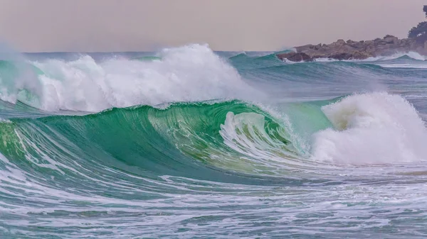 Bonitas Olas Océano Mediterráneo — Foto de Stock