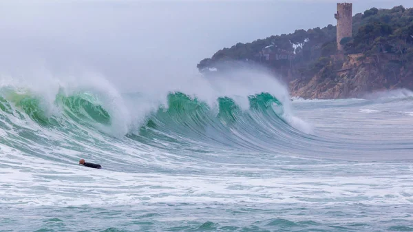 Belas Ondas Oceano Mediterrâneo — Fotografia de Stock