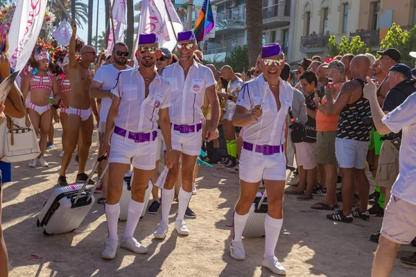 Orgullo Las Personas Lesbianas Gays Bisexuales Transgénero Las Calles Sitges —  Fotos de Stock