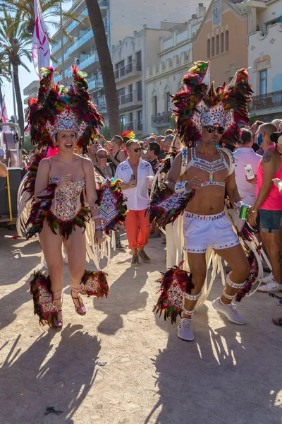 Stolz Der Lesbischen Schwulen Bisexuellen Und Transsexuellen Menschen Auf Den — Stockfoto