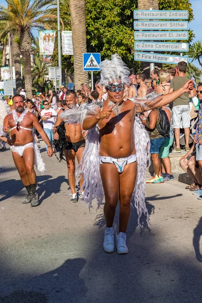 Chlouba Lesbické Gay Bisexuální Transgender Lidí Ulicích Sitges Španělsko Kristýna — Stock fotografie