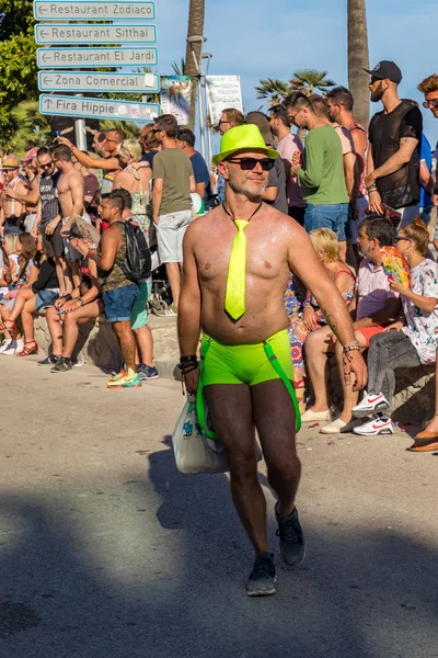 Lezbiyen, Eşcinsel, biseksüel ve transseksüel insanların sokaklarda Sitges, İspanya'nın 17 gururu. Haziran, 2018