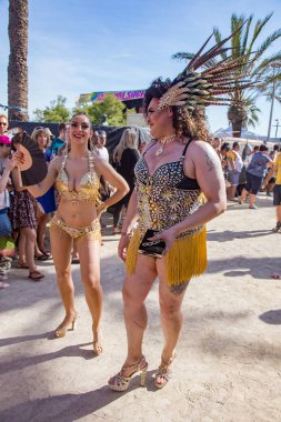 Lezbiyen, Eşcinsel, biseksüel ve transseksüel insanların sokaklarda Sitges, İspanya'nın 17 gururu. Haziran, 2018