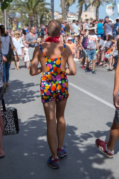 Pride Lesbian Gay Bisexual Transgender People Streets Sitges Spain Juny — Stock Photo, Image