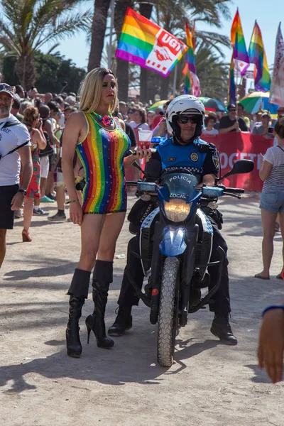 Orgullo Las Personas Lesbianas Gays Bisexuales Transgénero Las Calles Sitges —  Fotos de Stock