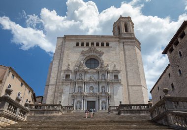 Bir İspanyol kasabadan Gerona Simgesel Yapı