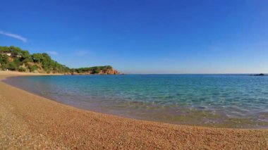 Costa Brava, köy köy Plaja de Aro İspanya yakınındaki güzel koyda