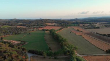 Güzel İspanyol peyzaj yapmak dron şehrin Palamos ile
