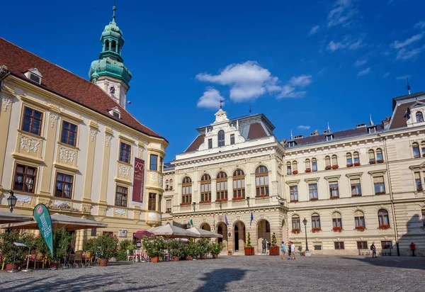 Nice Main Square Small Town Sopron North Hungary 2017 Hungary — Stock Photo, Image