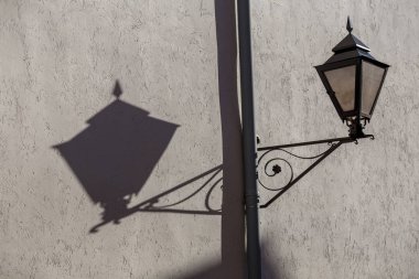 Bir lamba ve gölgeler ilginç resim