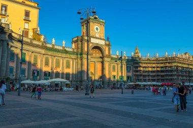 Napoli'de Dante Meydanı. 29. 06. 2018 İtalya