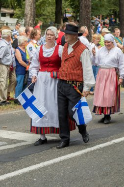 Sonbahar Badacsony bir köyde geleneksel Macar üzüm olay katılımcı. 09. 09. 2018 Macaristan
