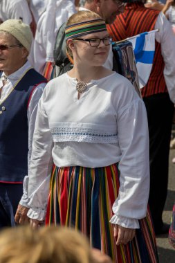 Sonbahar Badacsony bir köyde geleneksel Macar üzüm olay katılımcı. 09. 09. 2018 Macaristan