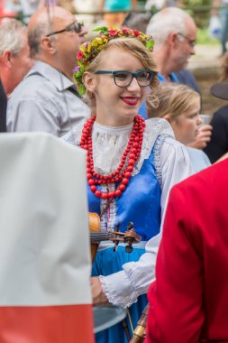 Sonbahar Badacsony bir köyde geleneksel Macar üzüm olay katılımcı. 09. 09. 2018 Macaristan