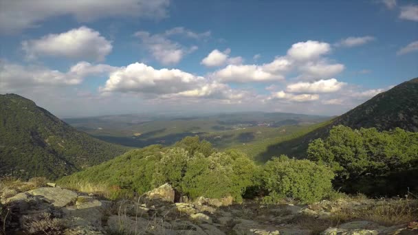 Time Lapse Footoge Montseny Montaña España Cerca Del Pueblo Villadrau — Vídeo de stock