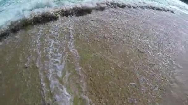 Slow Motion Beelden Van Een Spaans Strand — Stockvideo