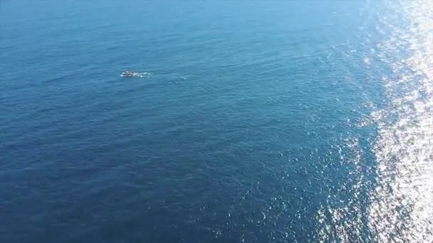 西班牙无人机景观在布拉瓦海岸靠近帕拉莫斯镇 — 图库视频影像