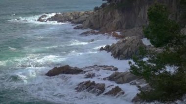 Sant Antoni de Calonge köyü yakınlarında tipik bölümü İspanyol Costa Brava