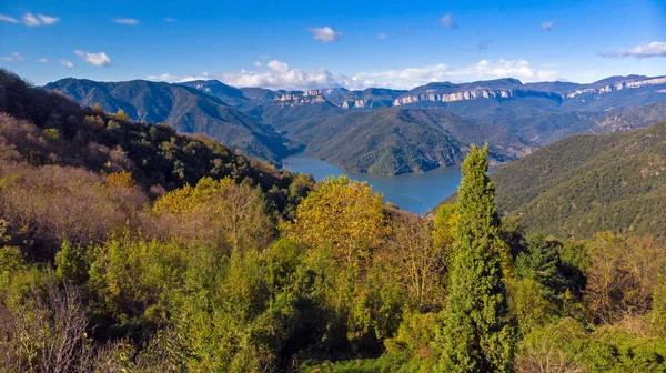 Schöne Spanische Landschaft Der Nähe Des Kleinen Dorfes Rupit — Stockfoto