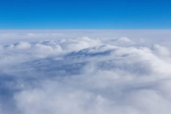 Όμορφη Cloudscape Εικόνα Από Ένα Αεροπλάνο — Φωτογραφία Αρχείου