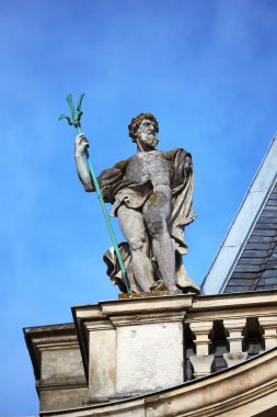 Güzel heykel kale Festetics bir kasabada Kestel Macaristan'dan üzerinde. 05. 01. 2018 Macaristan