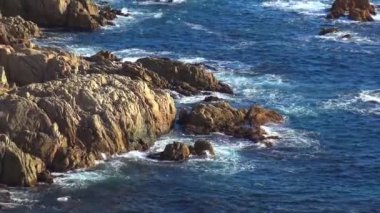 İspanyol Costa Brava kıyı güneşli gün