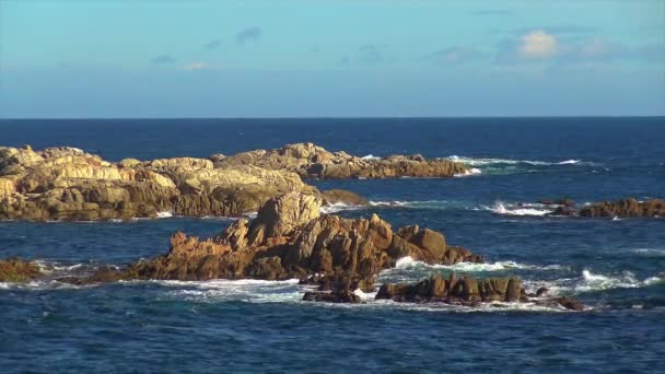 Sonniger Tag Der Spanischen Küste Der Costa Brava — Stockvideo