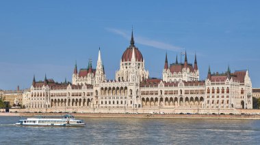 Çok güzel ünlü Parlamentosu bir başkenti Budapeşte Macaristan