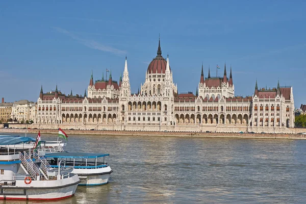 Das Sehr Schöne Berühmte Parlament Einer Hauptstadt Budapest Von Ungarn — Stockfoto
