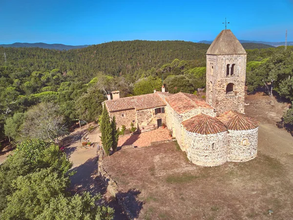 Ancienne Chapelle Dans Forêt Espagne Santa Coloma Fitor Costa Brava — Photo
