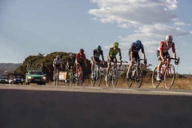 Sahne Alanı'ndaki 2 (den Mataro için Sant Feliu de Guixols) Volta yol bisiklet, İspanya Rakip 26. 03. 2019 İspanya