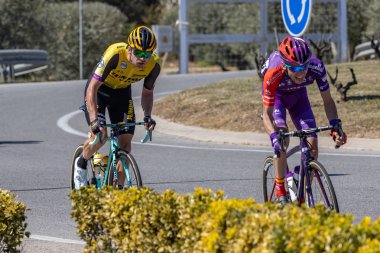 Sahne Alanı'ndaki 3 (gelen Sant Feliu de Guixols Vallter 200) Volta yol bisiklet, İspanya Rakip 27. 03. 2019 İspanya