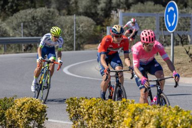 Sahne Alanı'ndaki 3 (gelen Sant Feliu de Guixols Vallter 200) Volta yol bisiklet, İspanya Rakip 27. 03. 2019 İspanya