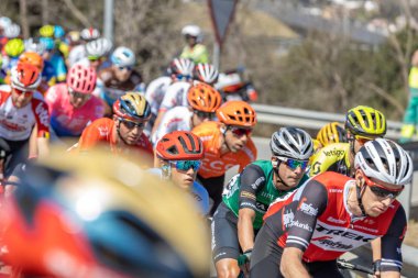 Sahne Alanı'ndaki 3 (gelen Sant Feliu de Guixols Vallter 200) Volta yol bisiklet, İspanya Rakip 27. 03. 2019 İspanya