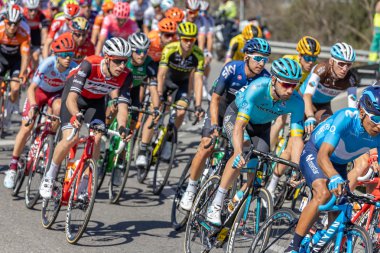 Sahne Alanı'ndaki 3 (gelen Sant Feliu de Guixols Vallter 200) Volta yol bisiklet, İspanya Rakip 27. 03. 2019 İspanya