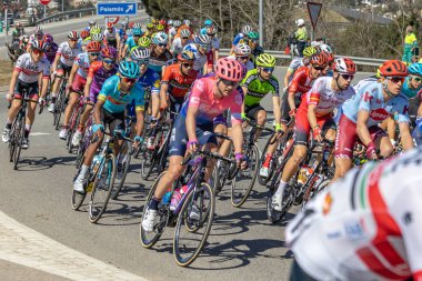 Sahne Alanı'ndaki 3 (gelen Sant Feliu de Guixols Vallter 2000) Volta yol bisiklet, İspanya Rakip 27. 03. 2019 İspanya