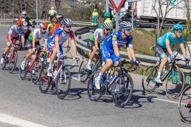 Sahne Alanı'ndaki 3 (gelen Sant Feliu de Guixols Vallter 2000) Volta yol bisiklet, İspanya Rakip 27. 03. 2019 İspanya