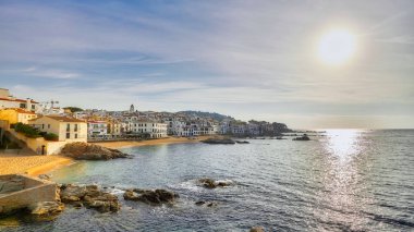 Katalonya Costa Brava Nice küçük İspanyol kasabası. Calella de Palafrugell