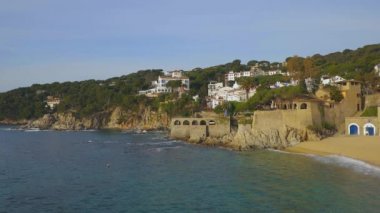Katalonya Costa Brava Nice küçük İspanyol kasabası. Calella de Palafrugell