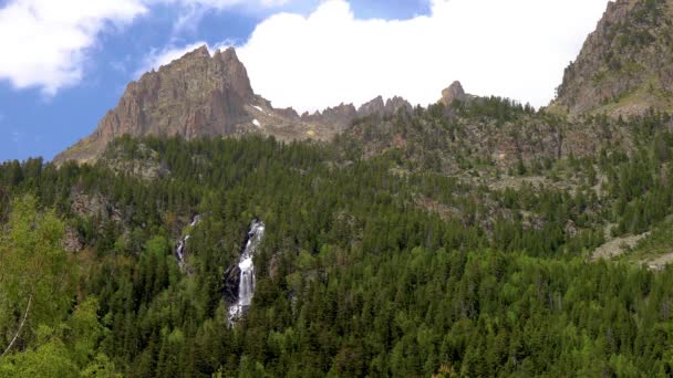 Piękny Park Narodowy Aigestortes Estany Sant Maurici Hiszpańskich Pirenejów Katalonii — Wideo stockowe