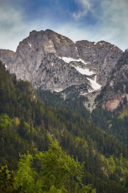 Güzel Aiguestortes i Estany de Sant Maurici Ulusal Parkı Katalonya 'daki İspanyol Pireneleri Dağı