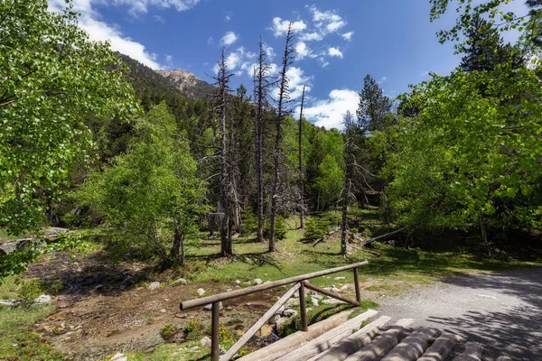 Het prachtige Nationaal Park Aiguestortes i Estany de Sant Maurici van de Spaanse Pyreneeën in Catalonië — Stockfoto