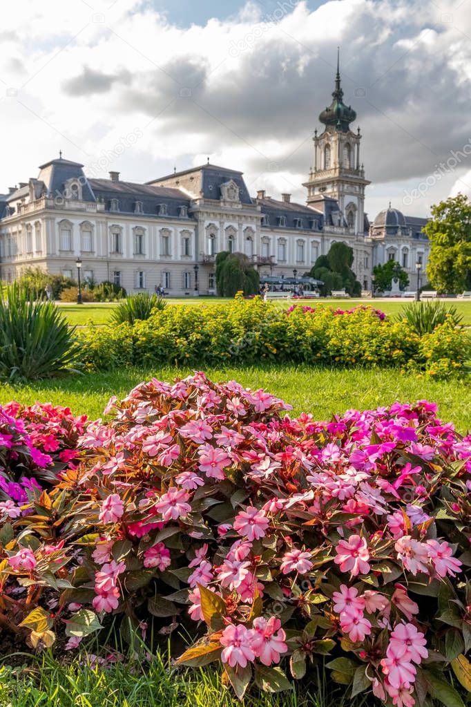 Famous Hungarian castle (Festetics) in a town Keszthely