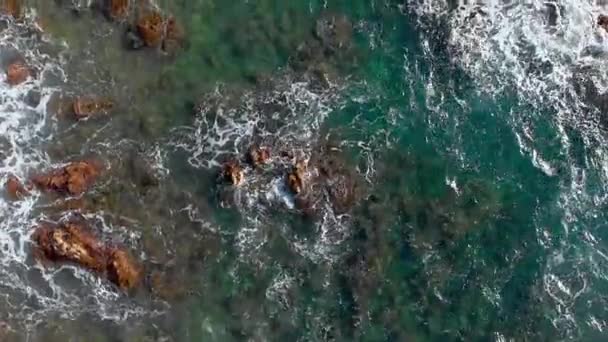 Filmagem Paisagem Aérea Costa Brava Litoral Perto Cidade Palamos — Vídeo de Stock