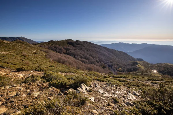 Spanya Dan Montseny Dağı Ndan Panoramik Bir Resim — Stok fotoğraf