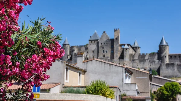 View Famous Old Castle Carcassonne France — Stock Photo, Image
