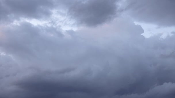 Tijdsverloop Beelden Met Blauwe Stormachtige Wolken — Stockvideo